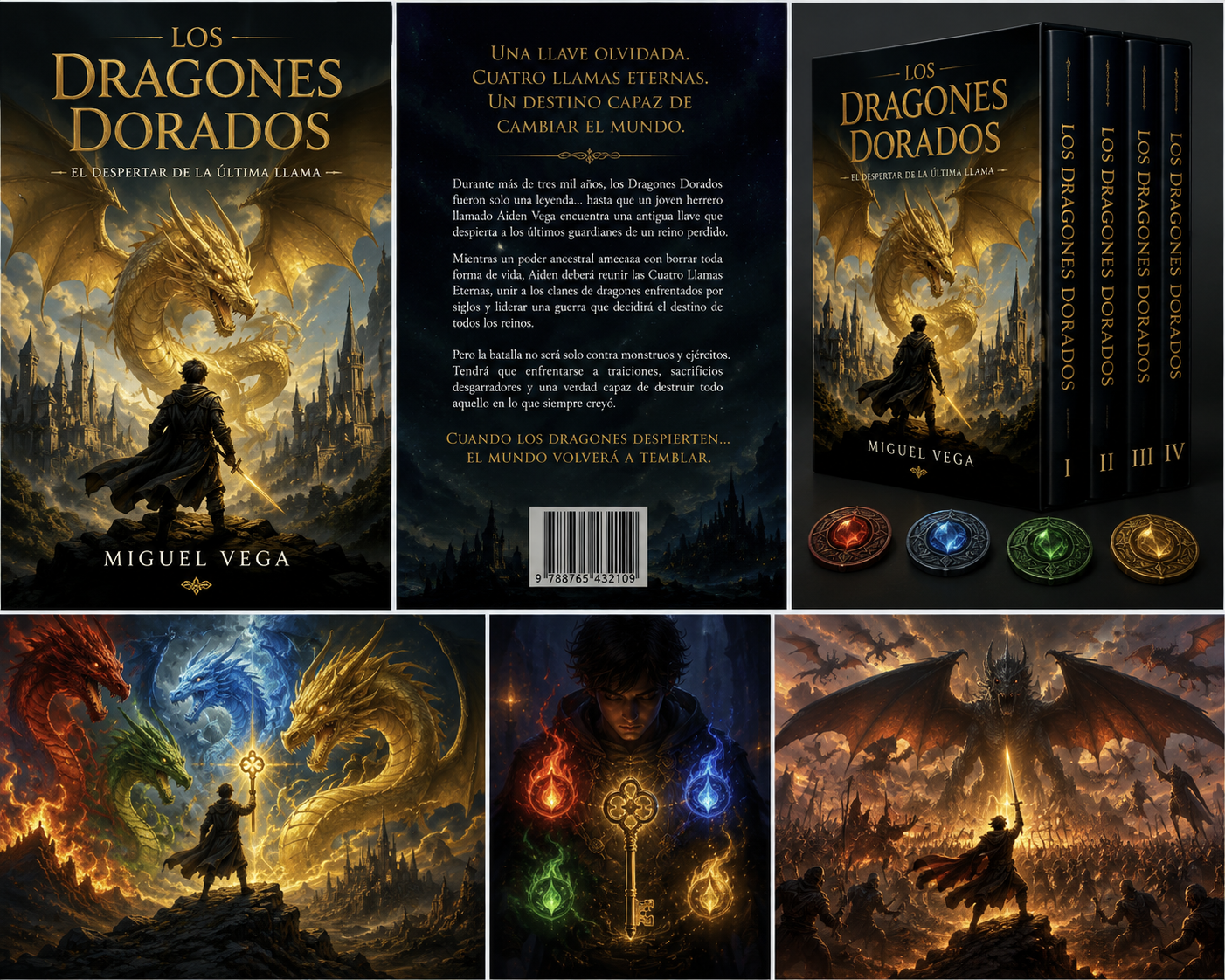 Dragones Dorados / Golden Dragons — 3,000 años dormidos. Ya despertaron.